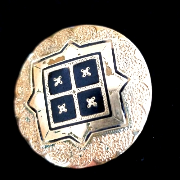 Vintage 1920s Art Deco Gold Plated Brooch Pin - Picture 10 of 11